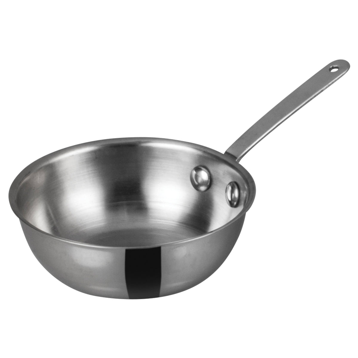 Picture of Winco DCWD-101S Mini Wok, Stainless Steel - 3.38 in. Dia. x 1 in.
