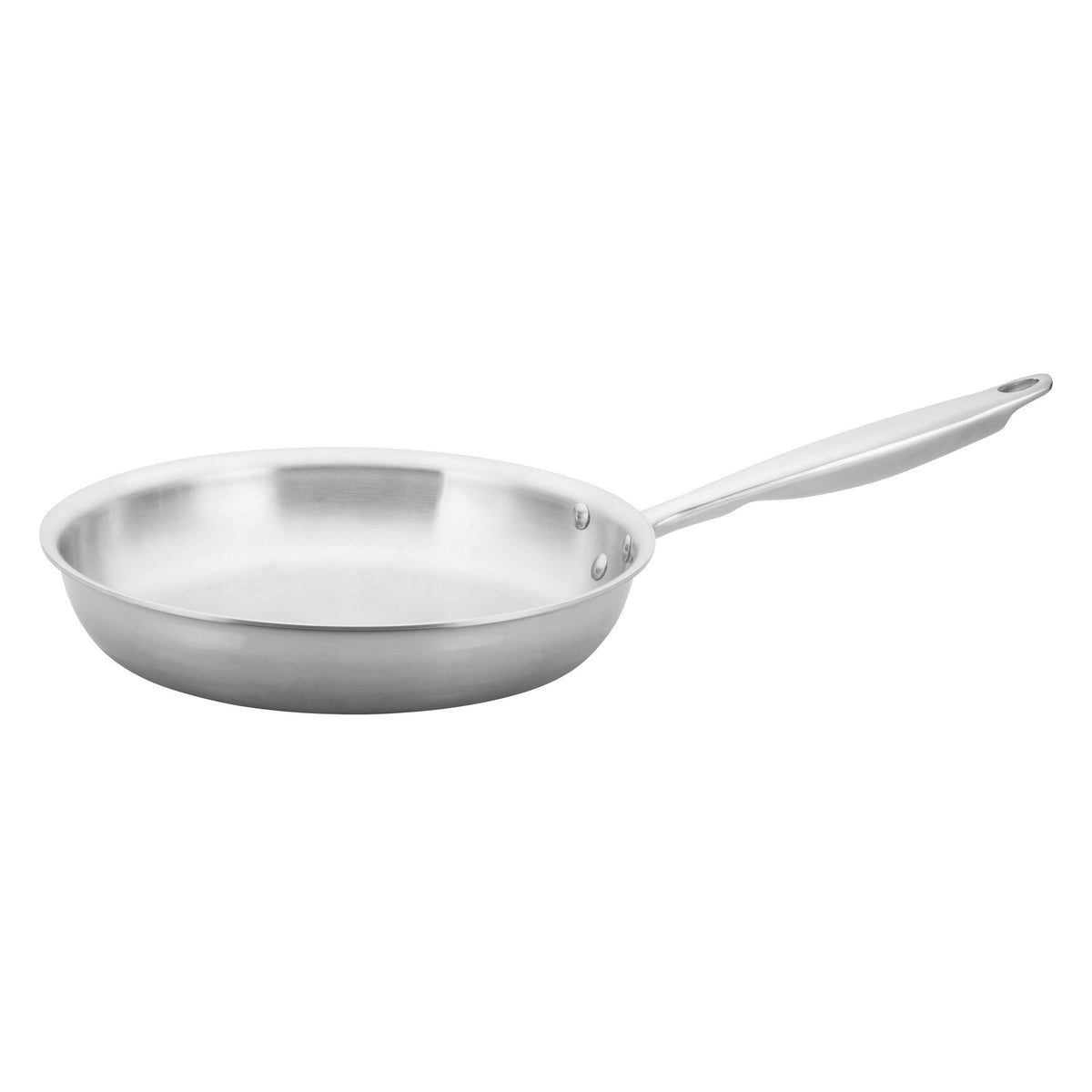 Picture of Winco TGFP-10 Tri-Gen Tri-Ply Stainless Steel Fry Pan, Natural - 10 in. Dia.