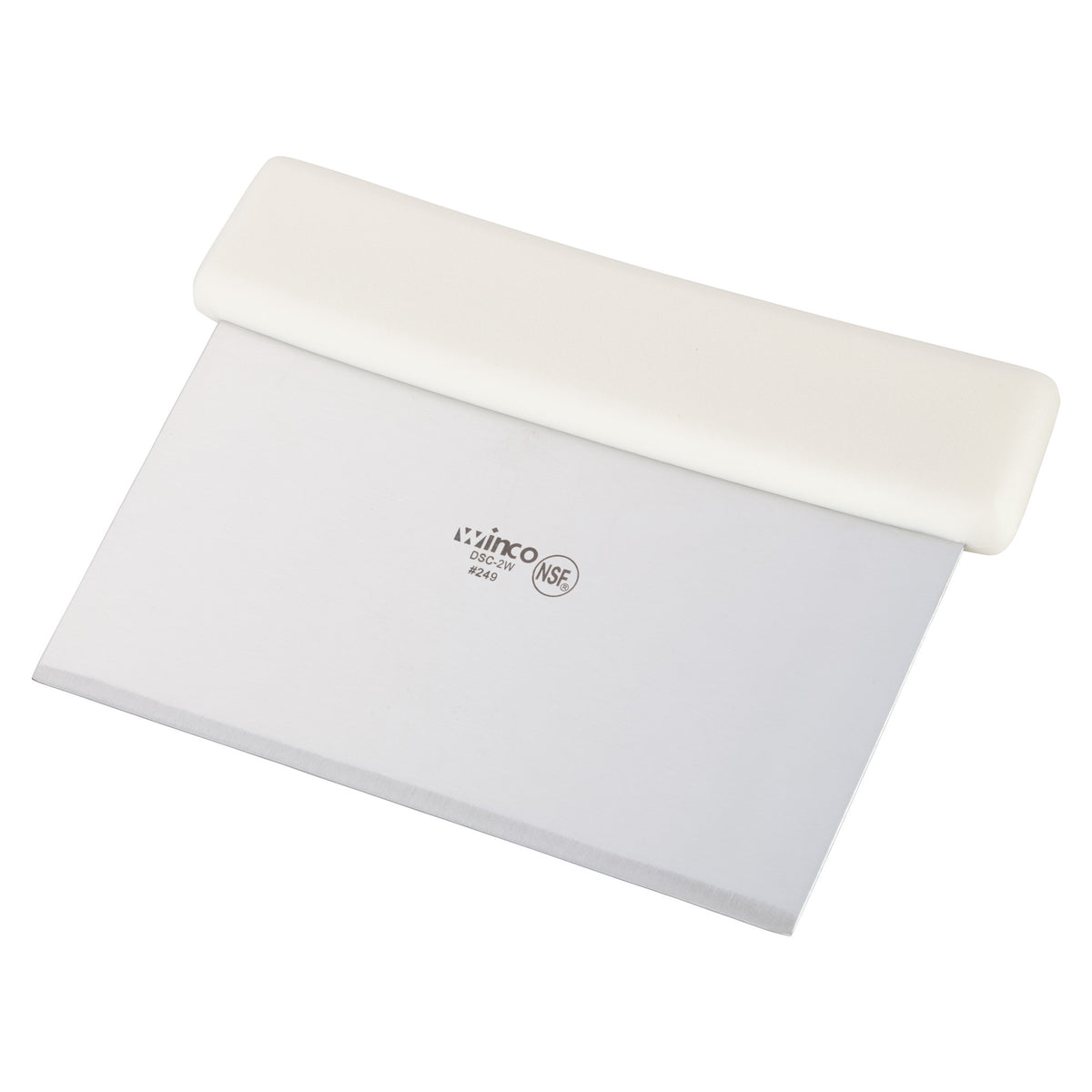 Picture of Winco DSC-2W Dough Scraper, Plastic Handle - White