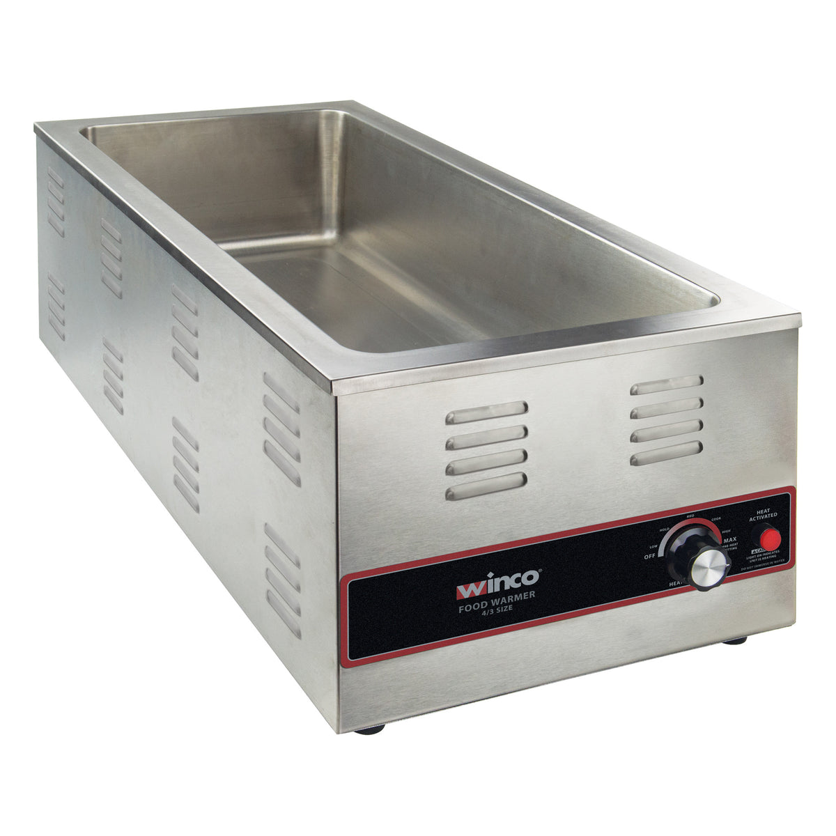 Picture of Winco FW-L600 4-3 Size Electric Food Warmer, 1500W - 27 x 12 in.
