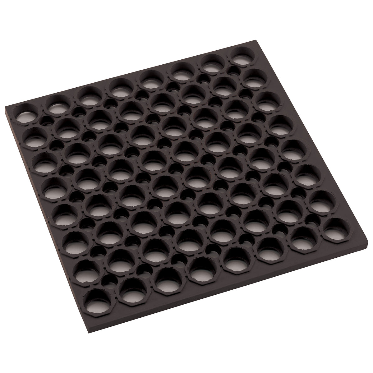 Picture of Winco RBMH-35K-R Rubber Floor Mat, 3 ft. x 5 ft. x 0.75 in., Straight Edge - Black, Rolled