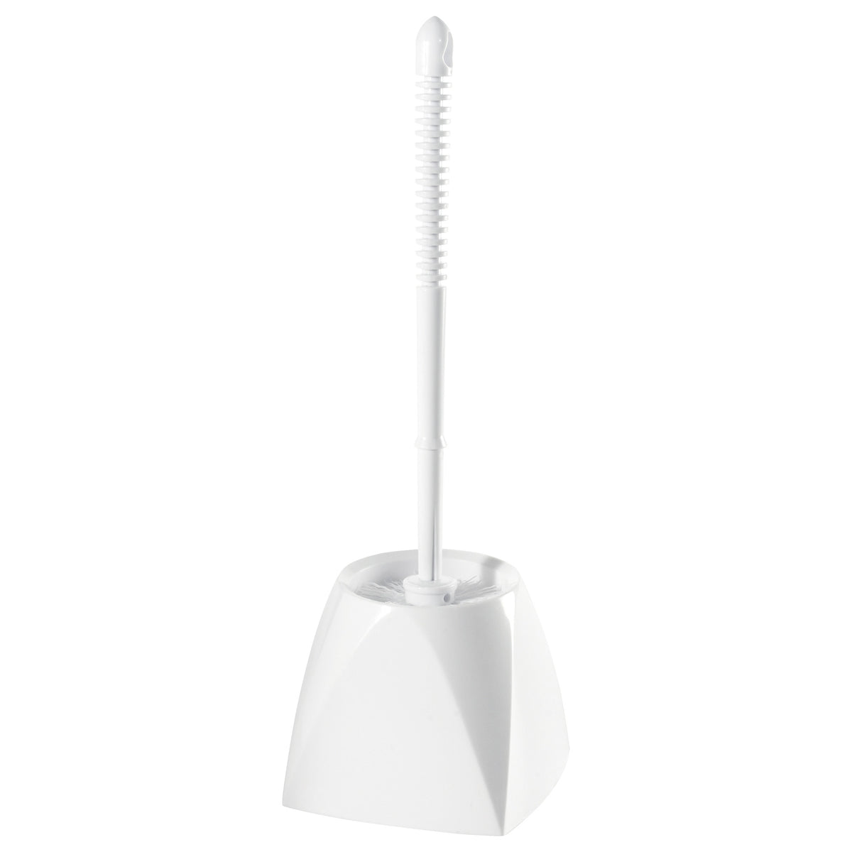 Picture of Winco BR-15SET Toilet Bowl Brush with Caddy, Polypropylene, White
