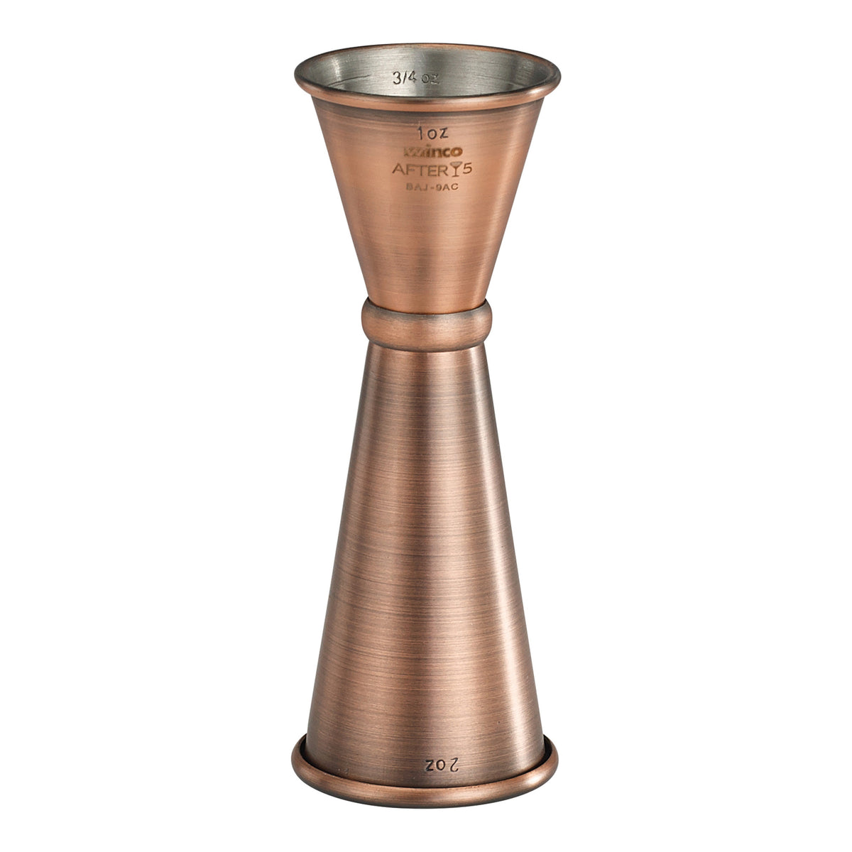 Picture of Winco BAJ-9AC After 5 Jigger, Antique Copper - 1 x 2 oz - 18-8 Stainless Steel