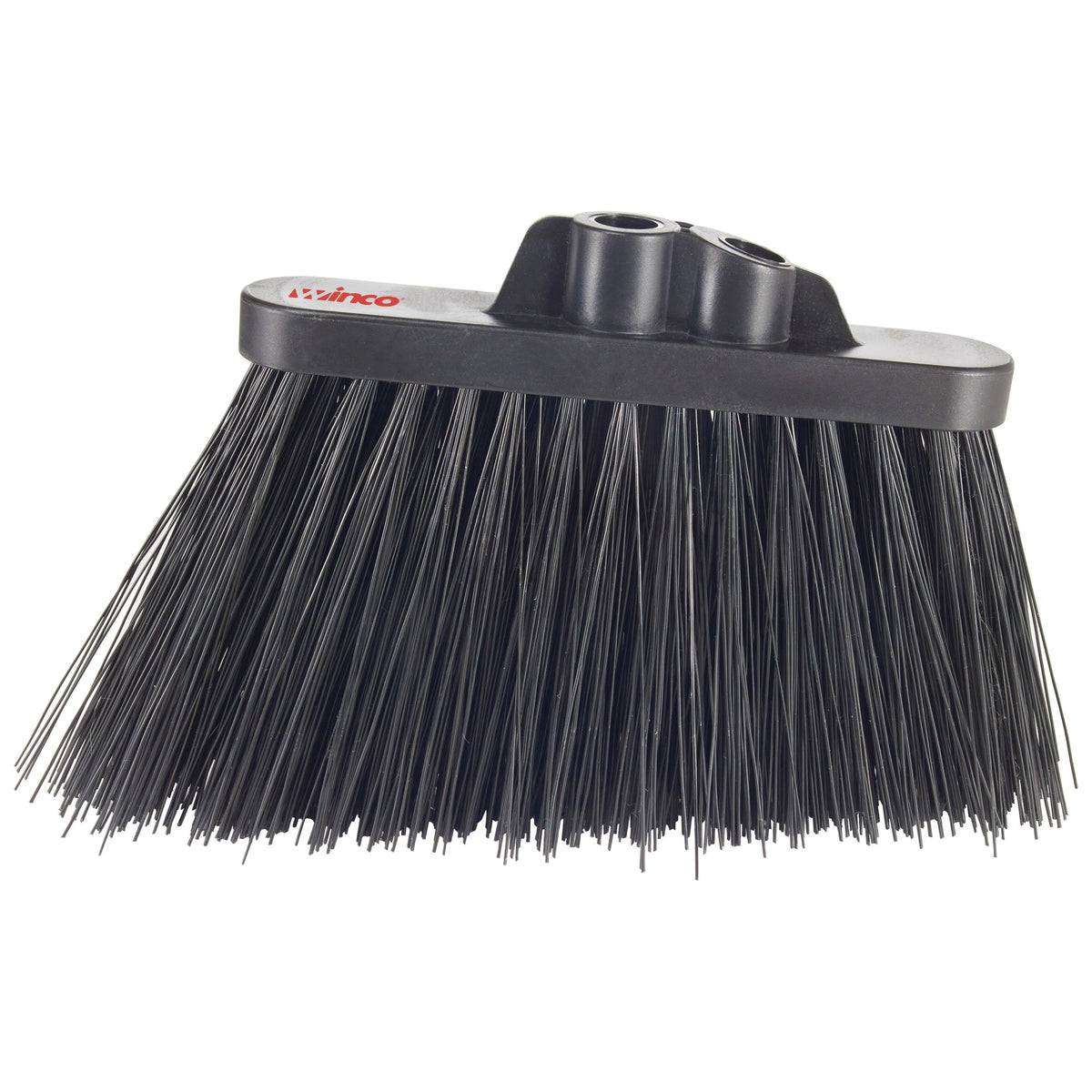 Winco BRAU-9K Angled Broom Head w/ Black Unflagged Bristles