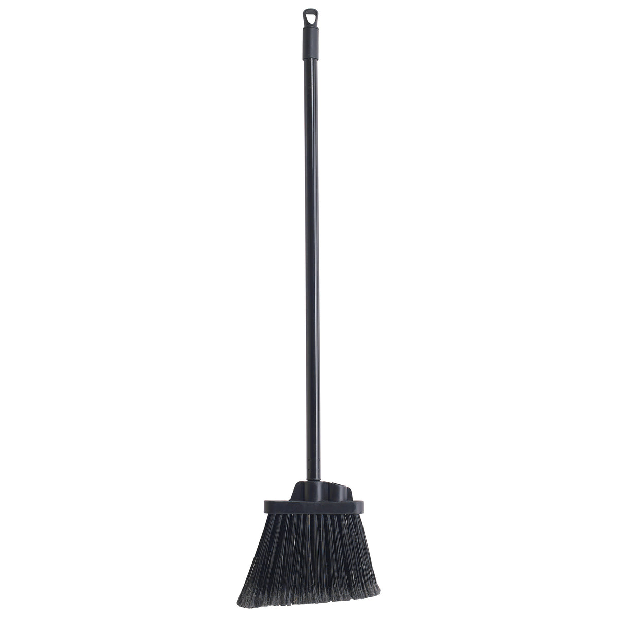 Winco BRF-6K-H 30L Lobby Broom w/ Straight Bristles & Black Handle, Set