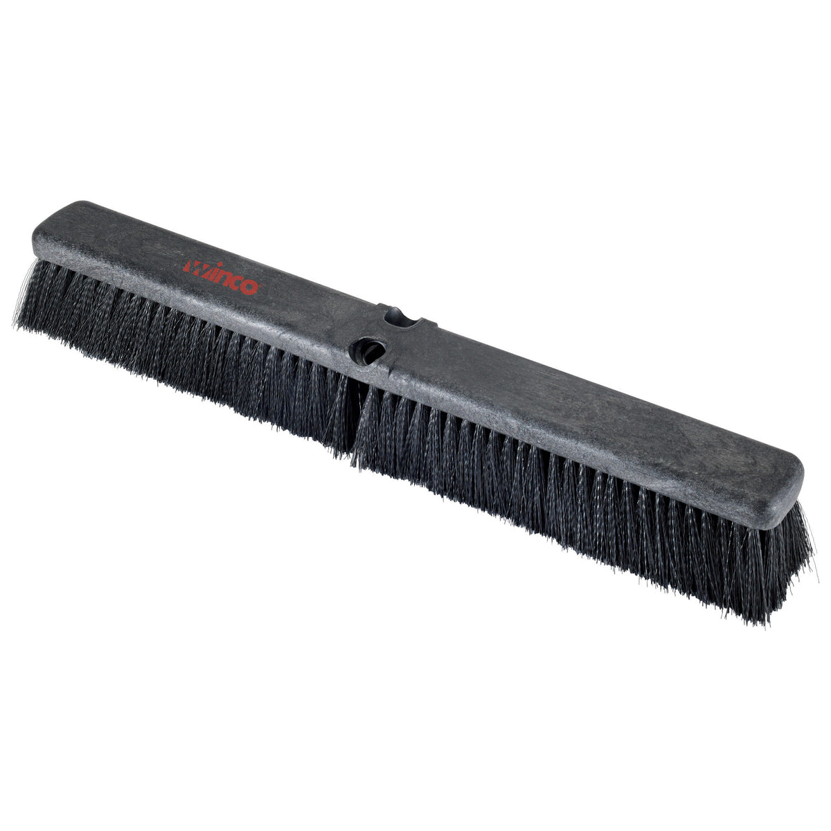 Winco BRFF-24K 24 Push Broom Head w/ Fine/Medium Bristles, Black