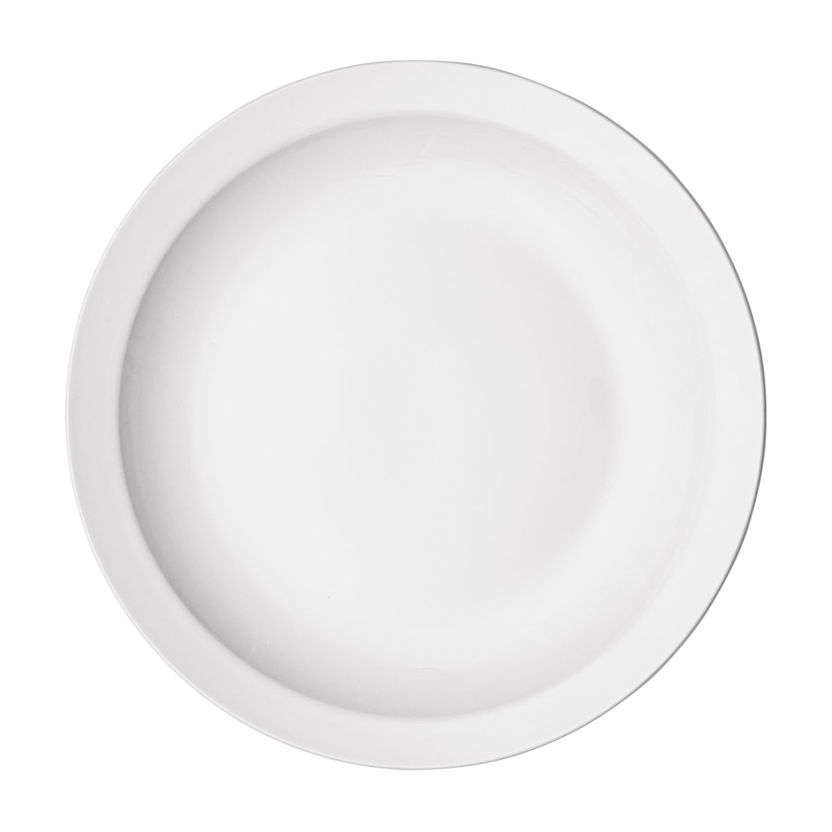 Picture of Winco BPR-9NR Birkhall Plate with Narrow Rim, 9 in. Dia. x 1 in., White Porcelain, 24 Piece