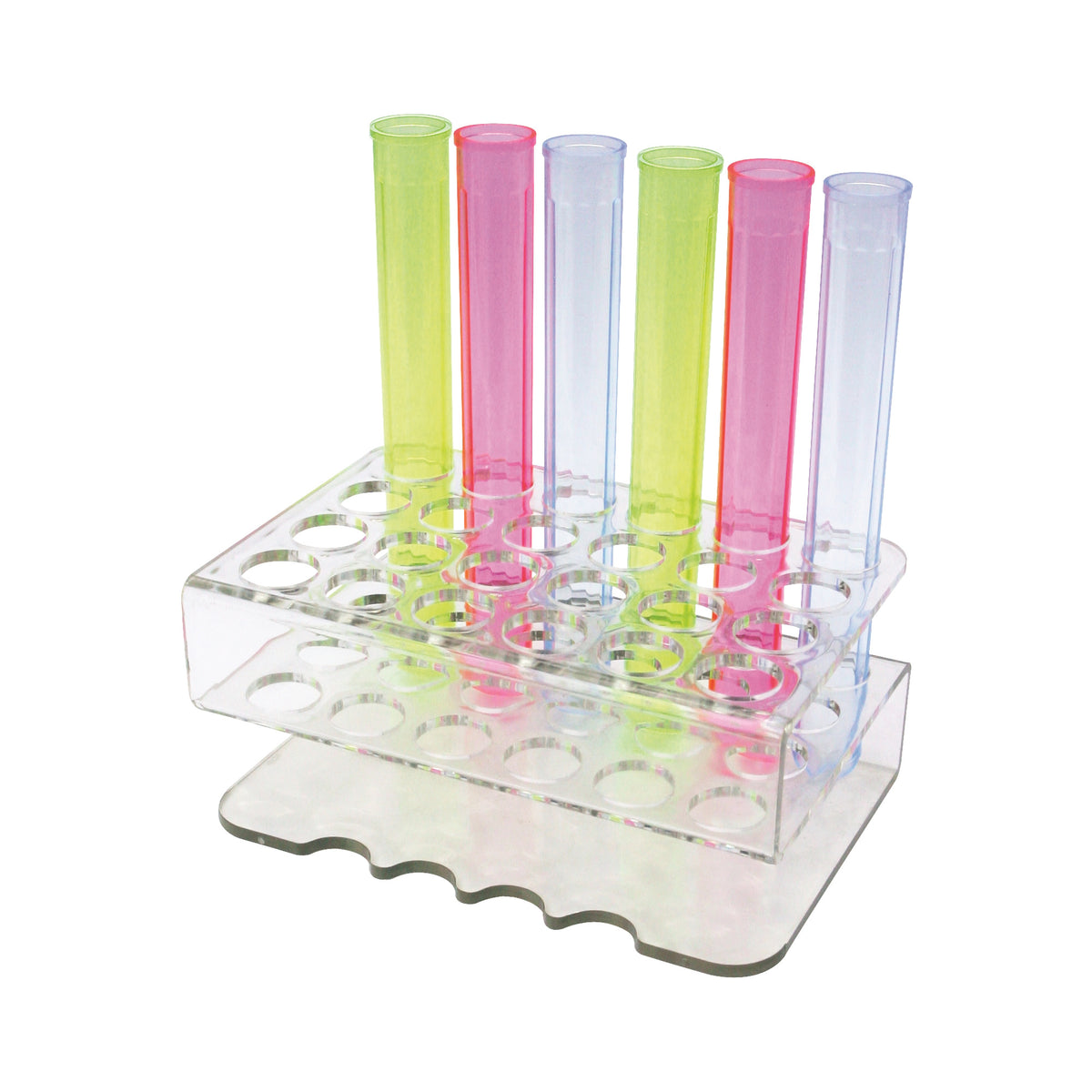 Picture of Winco CR-1600 Bar Maid Rack for Shooter Tubes, 24 Slots, Clear
