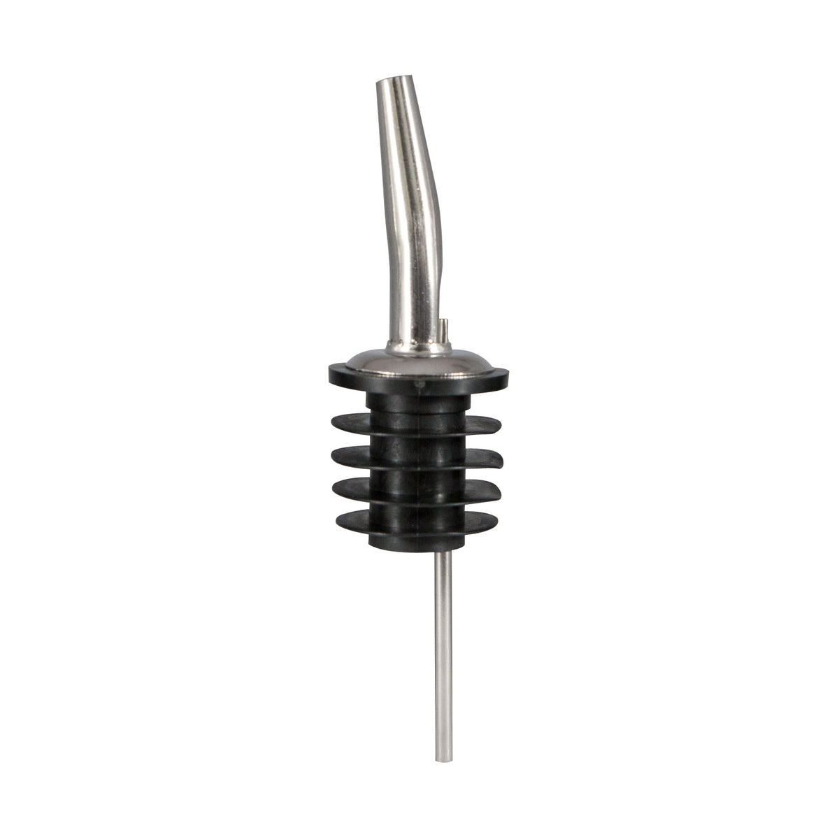 Picture of Winco CR-285PW Bar Maid Betterway Stainless Steel Medium Speed Pourers, Tapered with Poly Wide Cork, No Screen - 12 Piece
