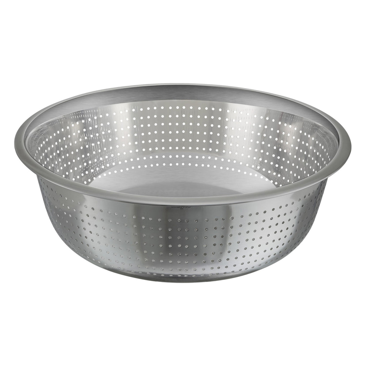 Picture of Winco CCOD-13S 13 in. Dia. Stainless Steel Chinese-Style Colander with 2.5 mm Drain Holes
