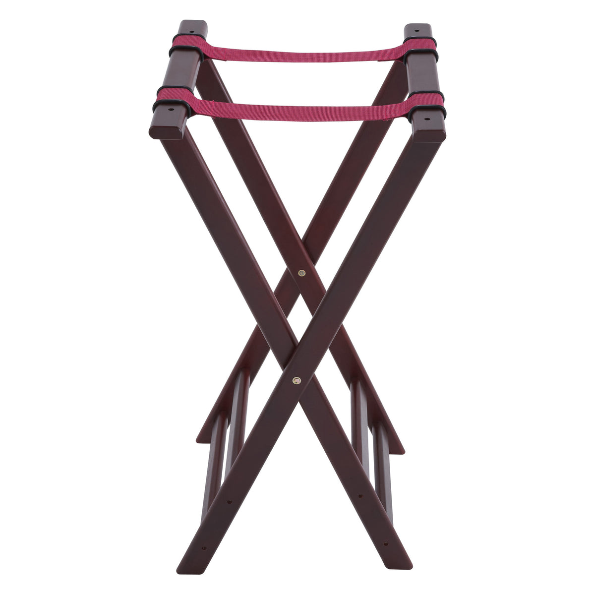 Picture of Winco TR-34W Folding Tray Stand, 32 in. High - Mahogany