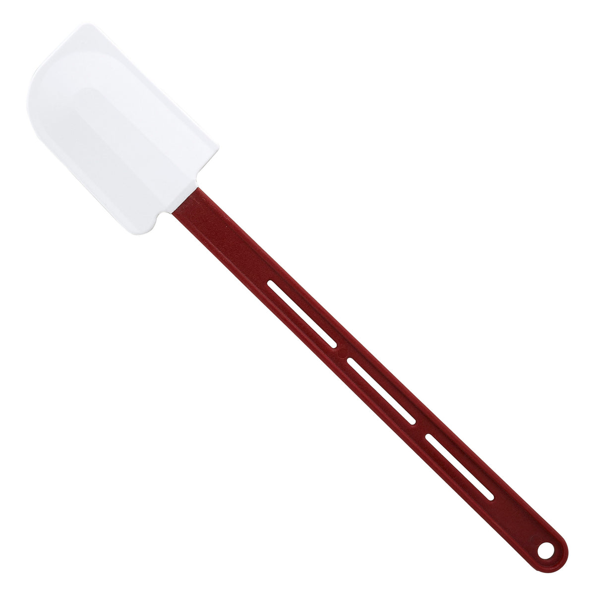 Picture of Winco PSH-16 16.25 in. Silicone Scraper, Flat Blade, Heat Resistant, Red Handle, NSF