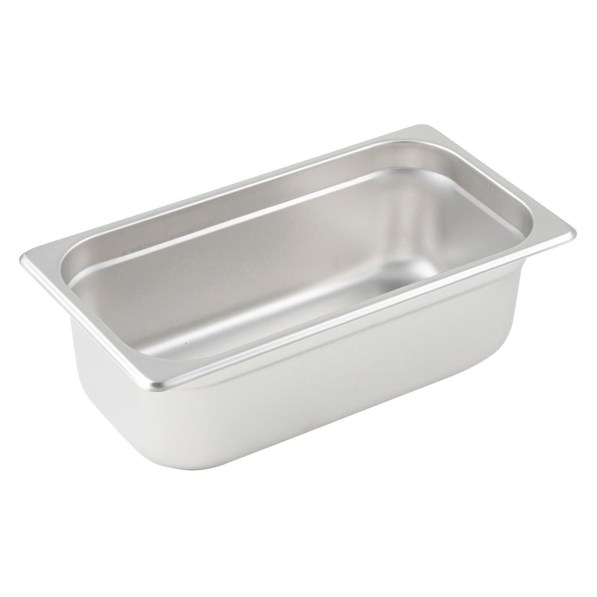 Picture of Winco SPJP-304 Anti-Jam Steam Pan, 23 Gauge - Stainless Steel - 1-3 Size, 4 in.