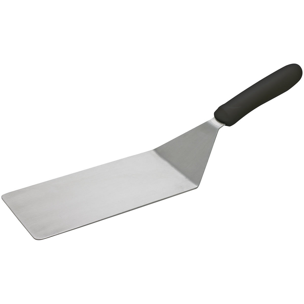 Picture of Winco TKP-42 Turner with Offset, Black Polypropylene Handle, 8 x 4 in. Blade