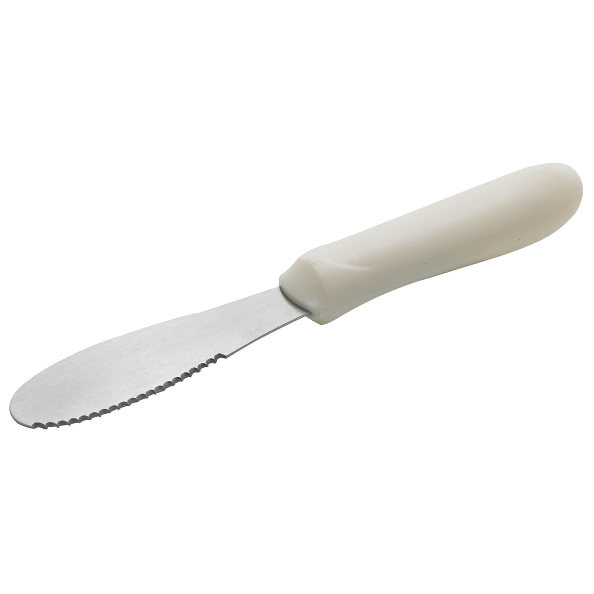 Picture of Winco TWP-31 Sandwich Spreader, White Polypropylene Handle, 3.63 x 1.25 in. Blade