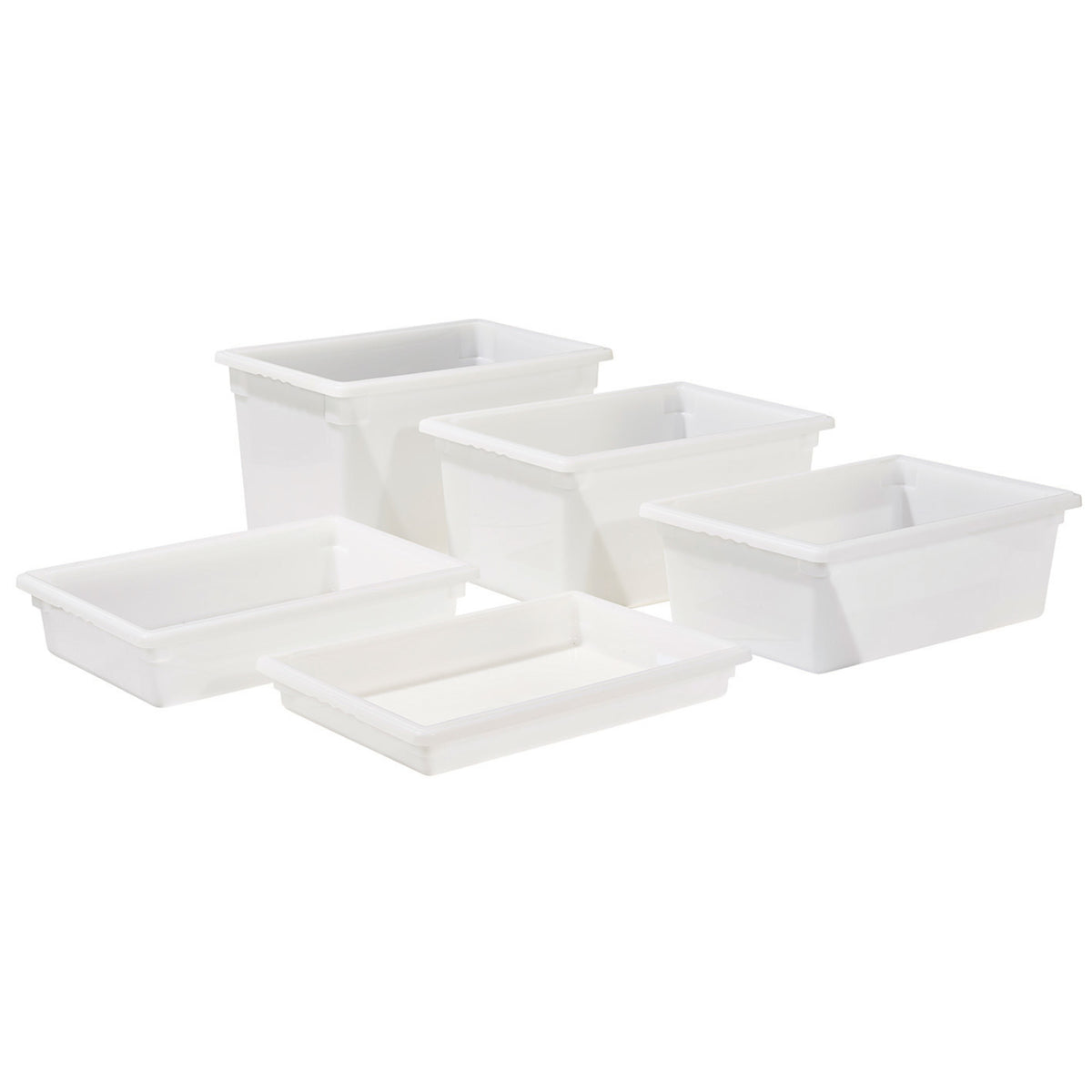 Picture of Winco PFFW-12 Food Storage Box, White Polypropylene - Full Size, 18 x 26 x 12 in.