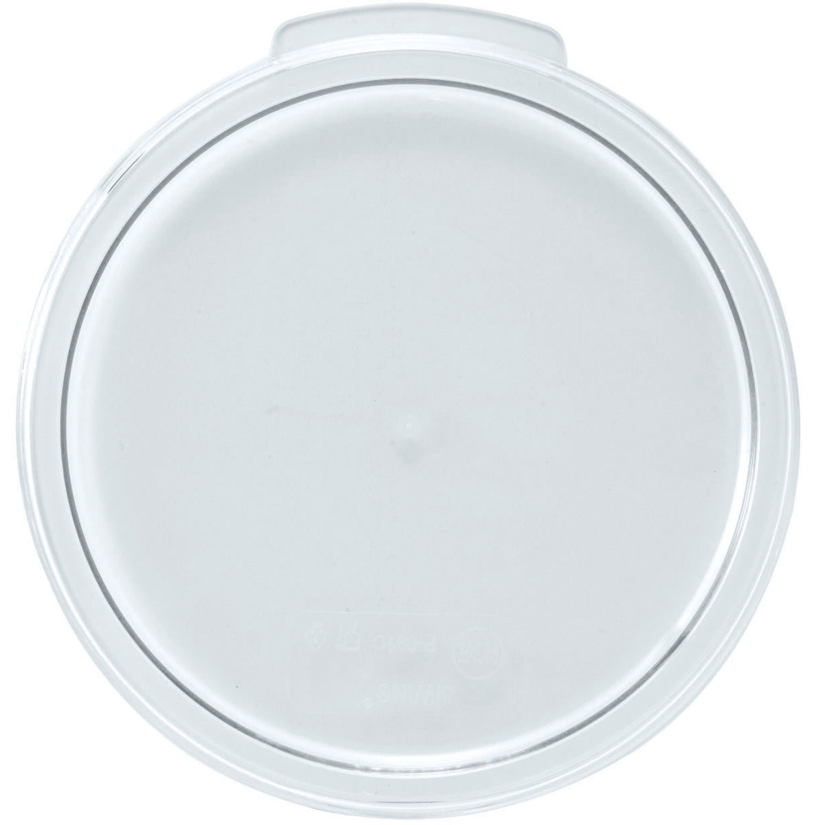 Picture of Winco PTRC-1C Cover for Round Storage Container, Translucent, Polypropylene - 1 qt.