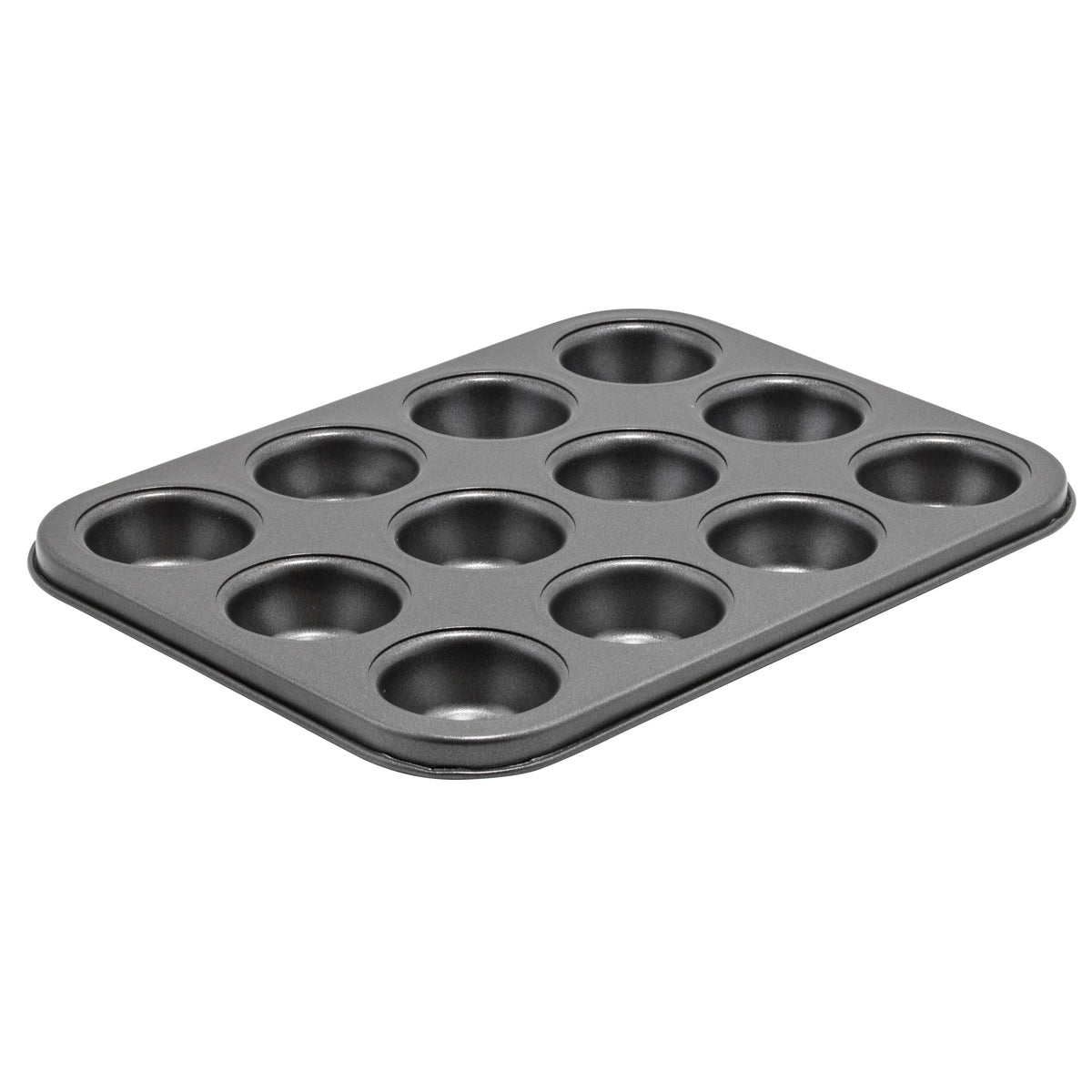 Picture of Winco CMF-12M 12 Cup Mini Muffin Pan, Non-Stick Carbon Steel - 0.75 oz