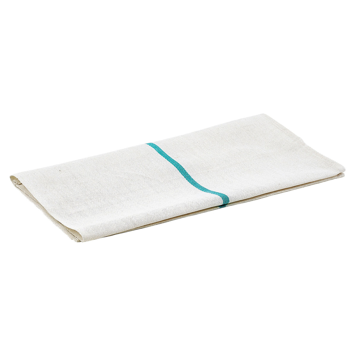 Picture of Winco BTH-2028G Herringbone Bar Towel, Green Stripe, 20 x 26 in.