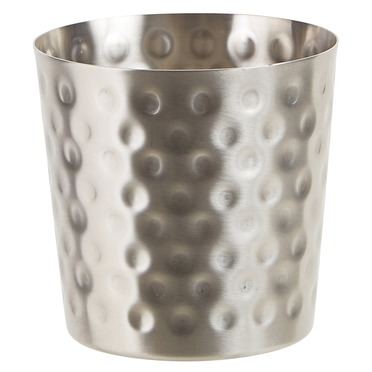 Picture of Winco SFC-35H Stainless Steel Fry Cup - Hammered - 3.25 in. Dia. x 3.5 in.