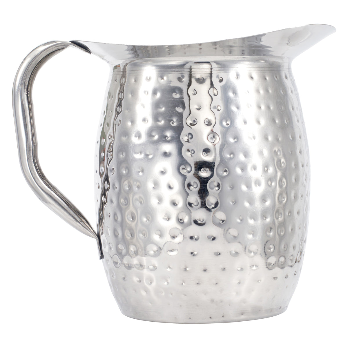 Picture of Winco WPB-3H 3 qt. Hammered Stainless Steel Bell Pitcher