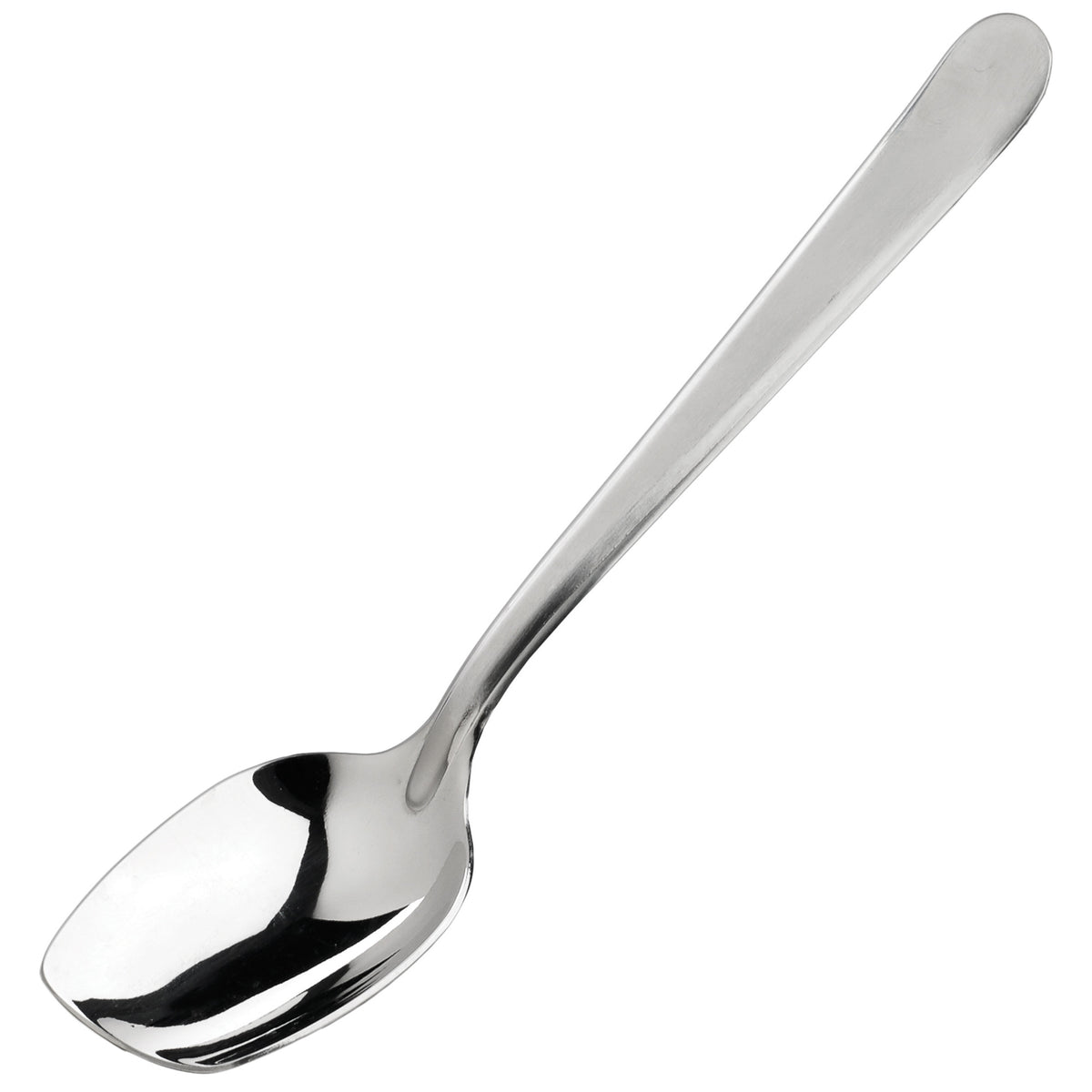 Picture of Winco SPS-S8 Slanted Plating Spoon - Solid, 8 in.