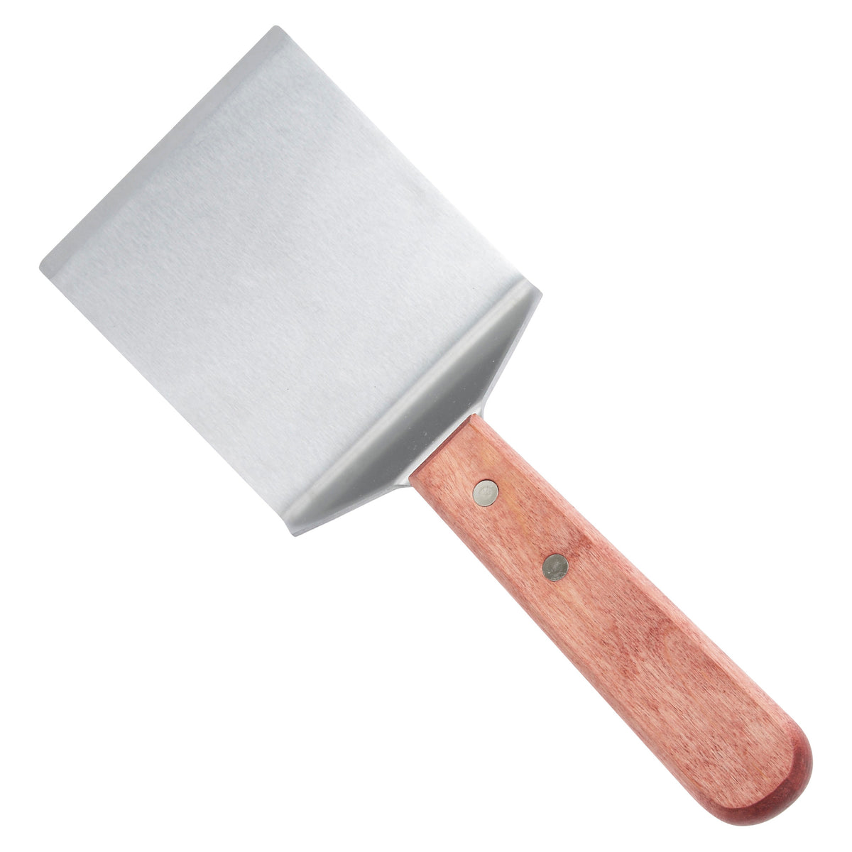 Picture of Winco TN46 Steak & Burger Turner, Offset, Wooden Handle, 4.13 x 3.75 in. Blade
