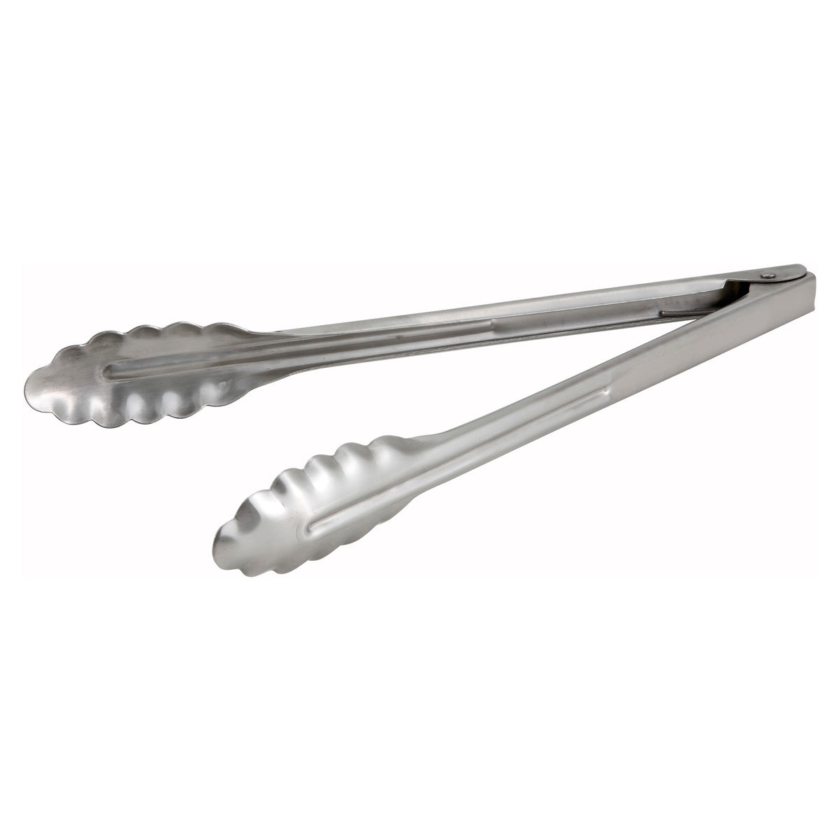 Picture of Winco UT-12HT Stainless Steel Utility Tongs, Extra Heavyweight - 12 in.