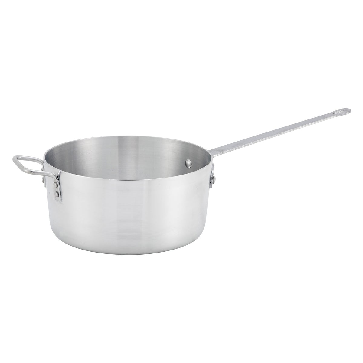 Picture of Winco ASP-10 Tapered Aluminum Sauce Pan - 10 qt.