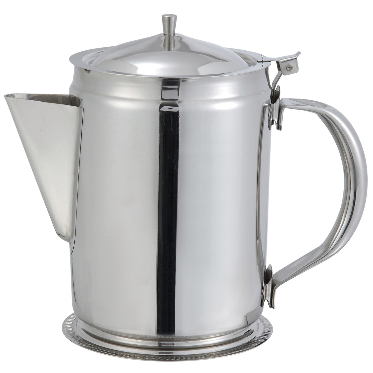 Picture of Winco BS-64 64 oz Coffee Server with Cover, Stainless Steel