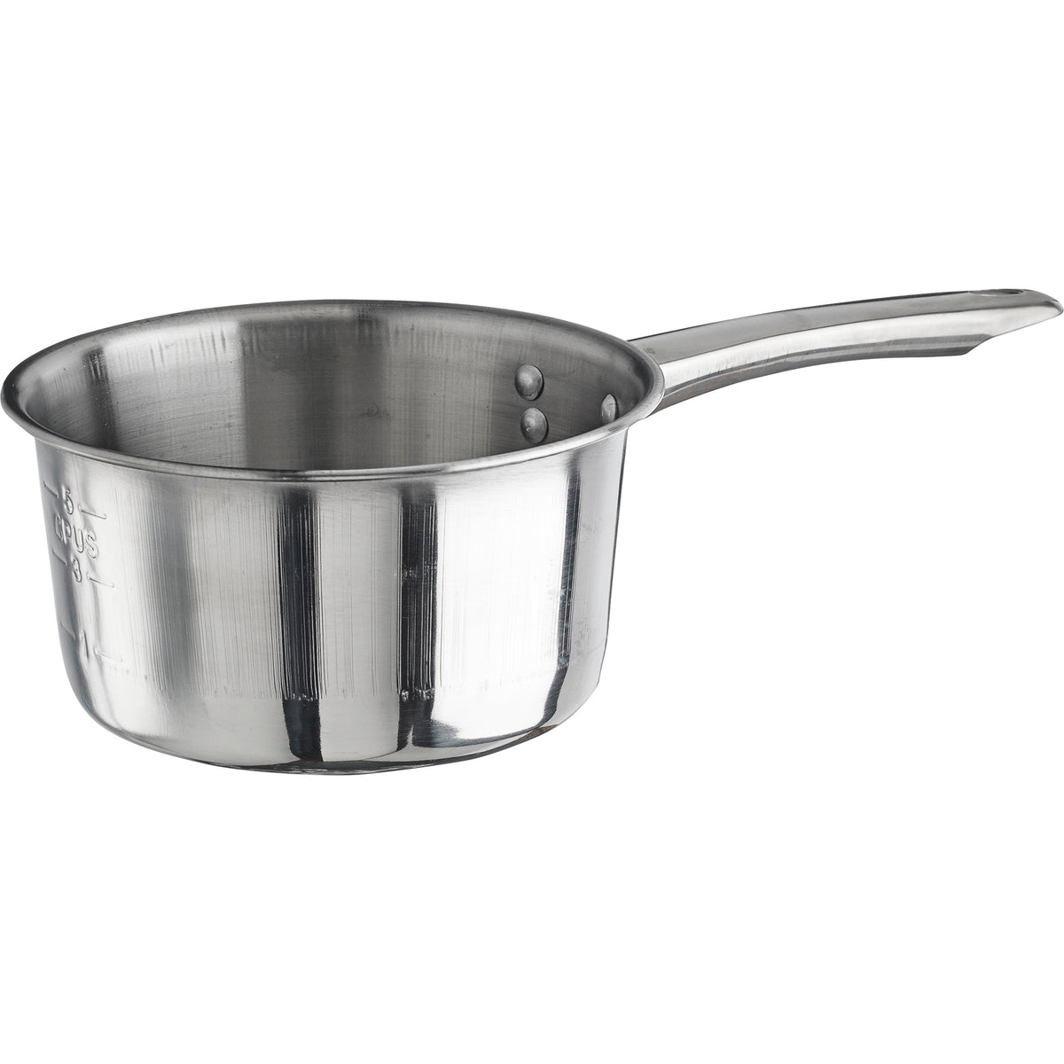 Picture of Winco SAP-2 Stainless Steel Sauce Pan, Mirror Finish - 2 qt.