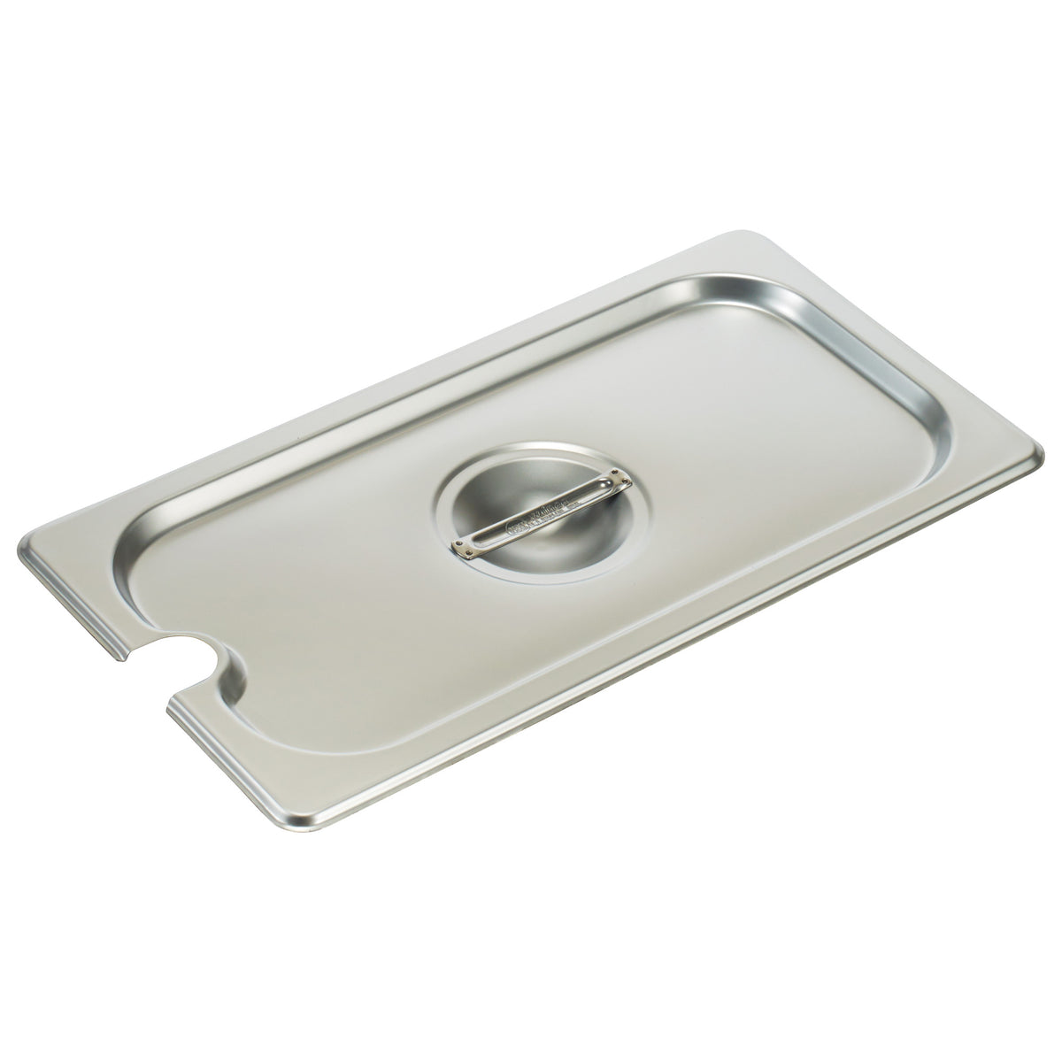 Picture of Winco SPCT 18-8 Stainless Steel Steam Pan Cover, Slotted - 1-3 Size