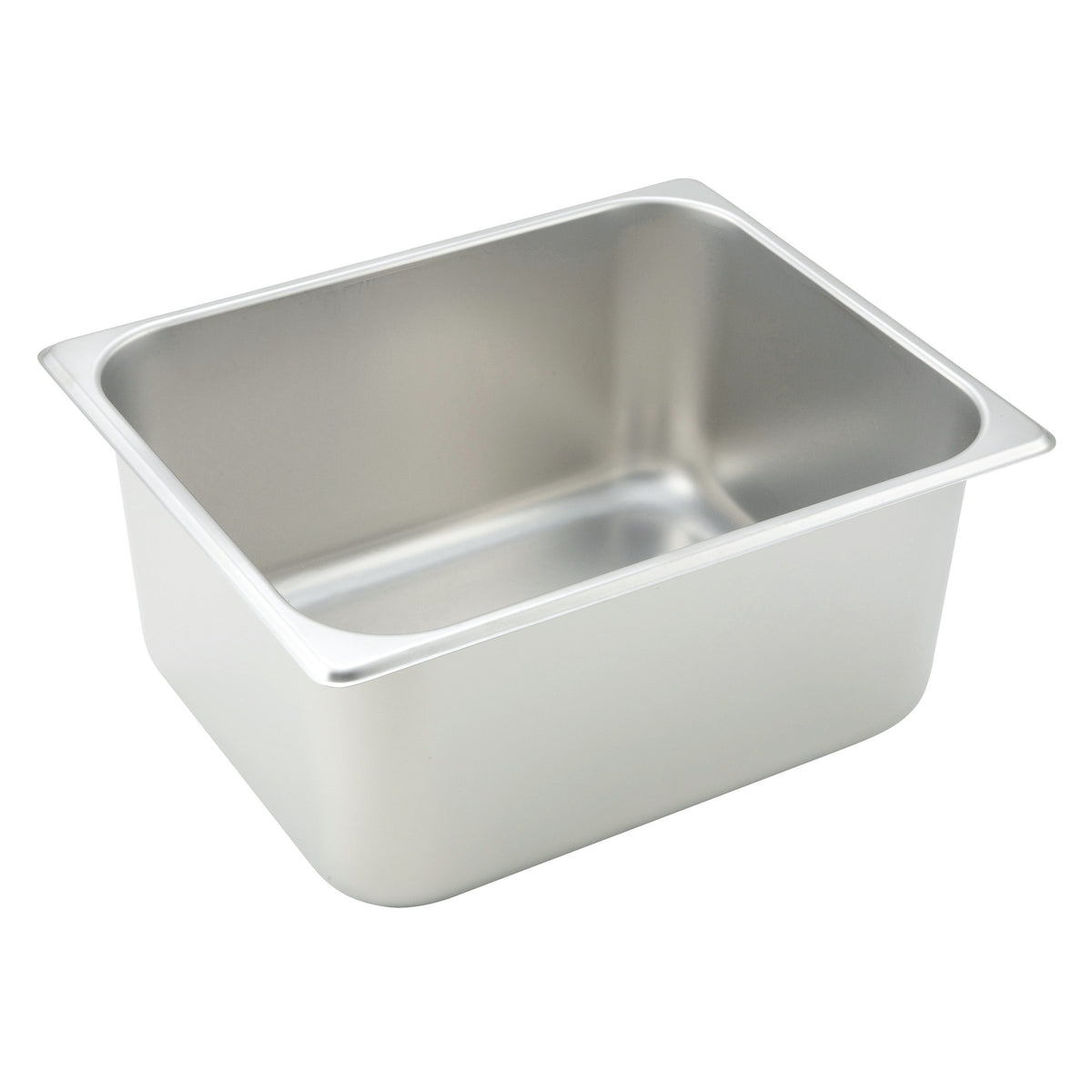 Picture of Winco SPH6 Straight-Sided Steam Pan, 25 Gauge - Stainless Steel - 6 in. - Half Size