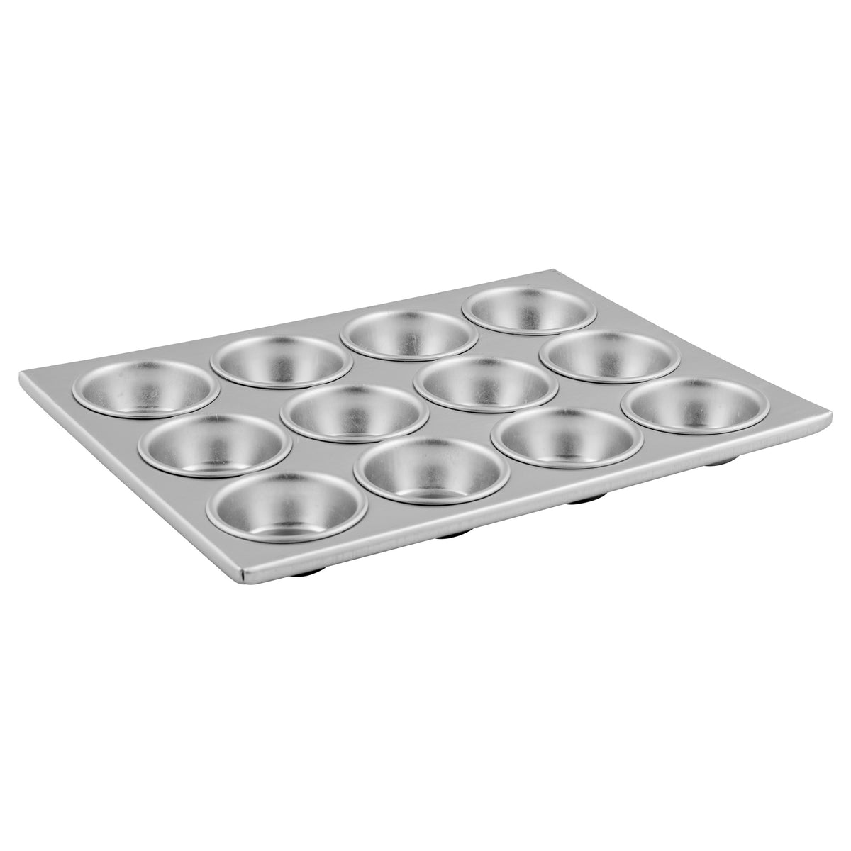 Picture of Winco AMF-12 12-Cup Aluminum Muffin Pan - 3 oz