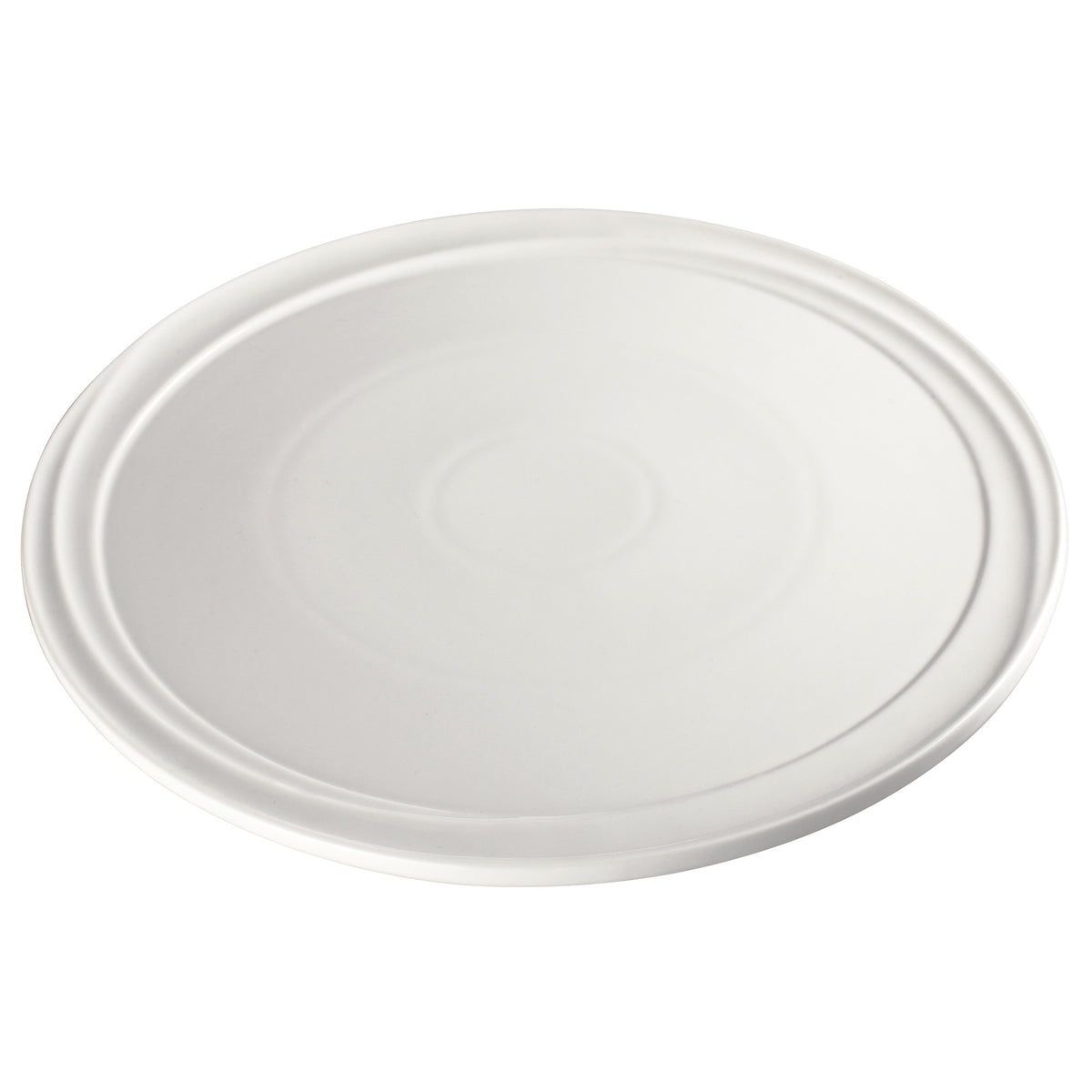 Picture of Winco WDP007-103 Mazarri 12 in. Dia. Porcelain Round Plate - Bright White - 12 Piece
