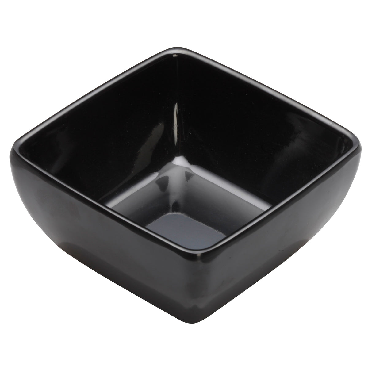 Picture of Winco WDM009-302 3.5 in. Melamine Square Mini Bowl, Black, 48 Piece