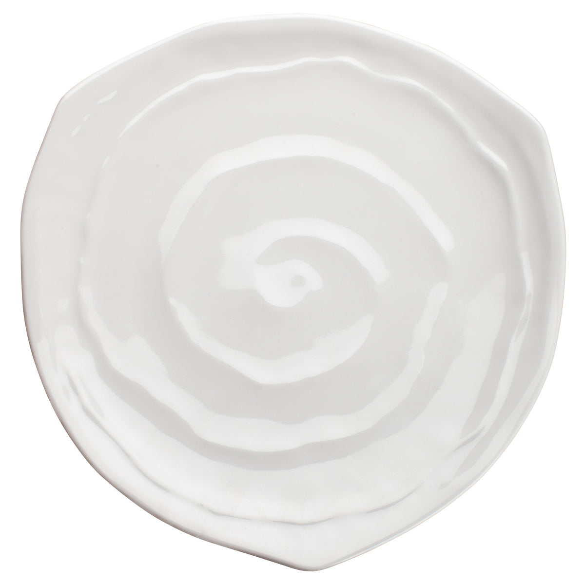 Picture of Winco WDM007-201 9 in. Melamine Triangular Plate, White, 24 Piece