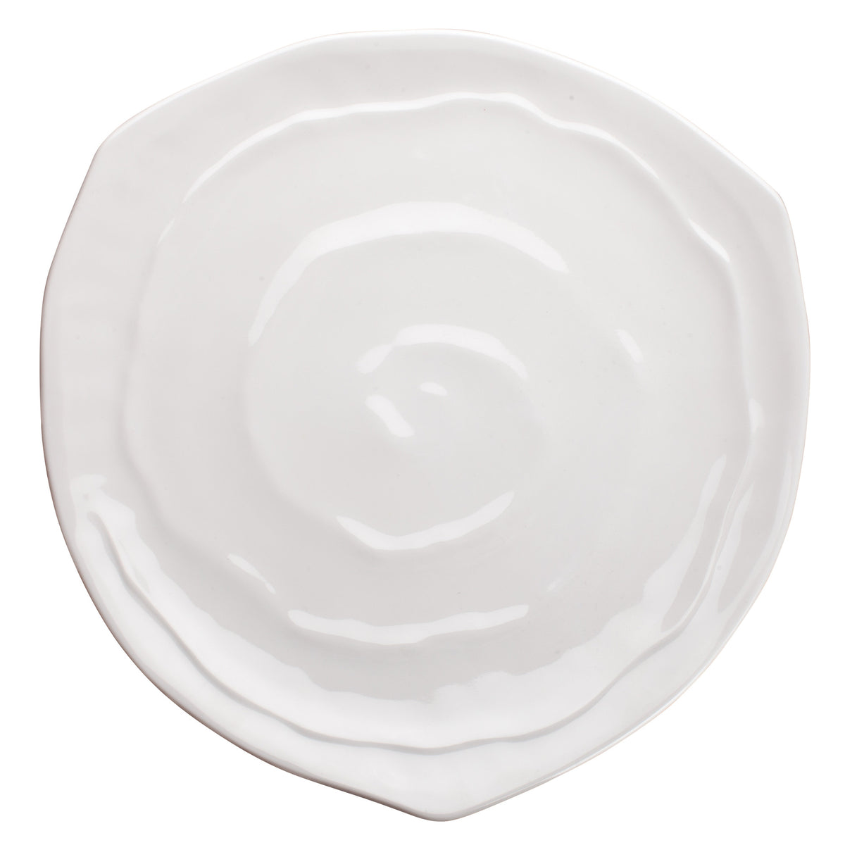 Picture of Winco WDM007-202 11 in. Melamine Triangular Plate, White, 12 Piece