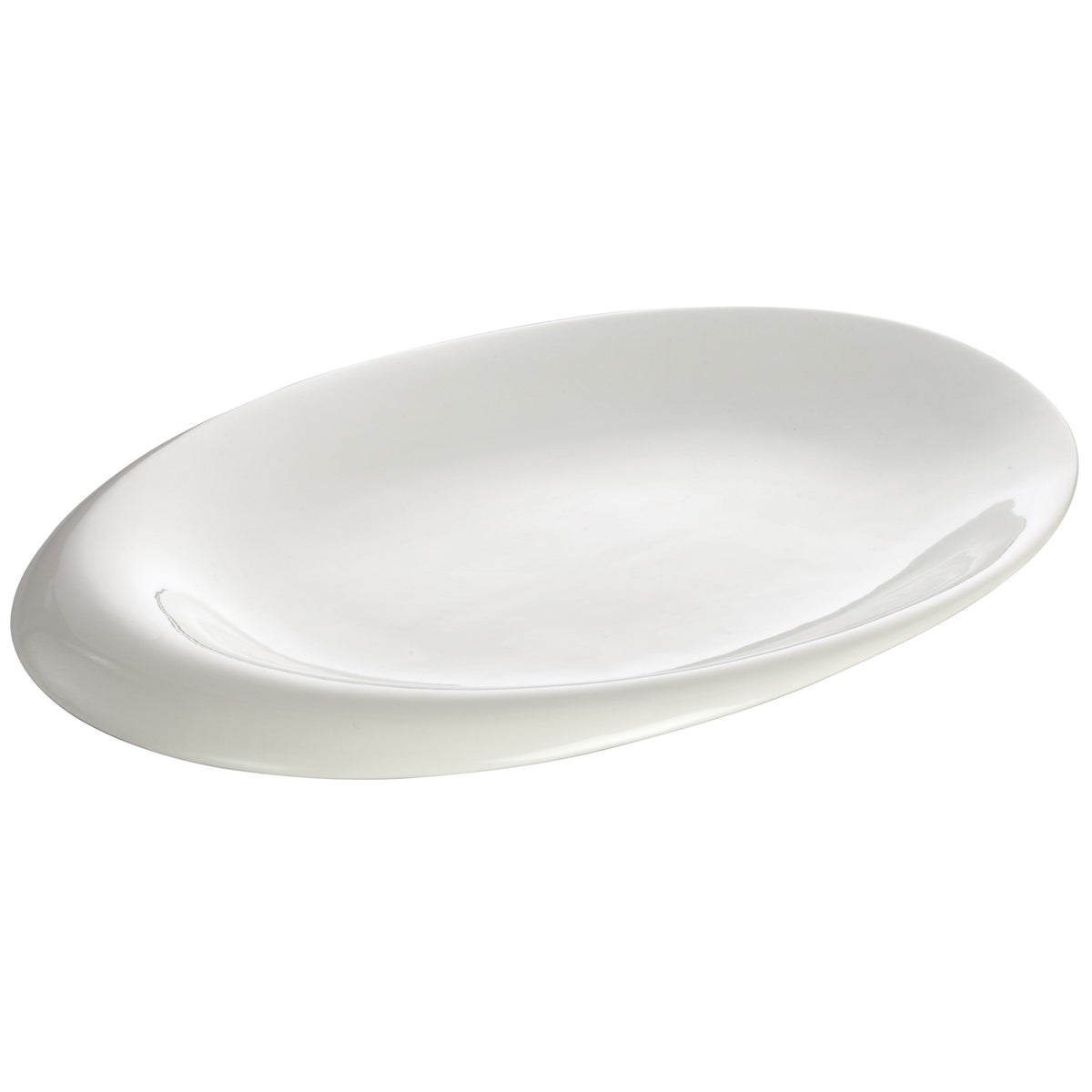 Picture of Winco WDP004-210 12 x 9.13 in. Porcelain Oval Bowl, Creamy White, 12 Piece
