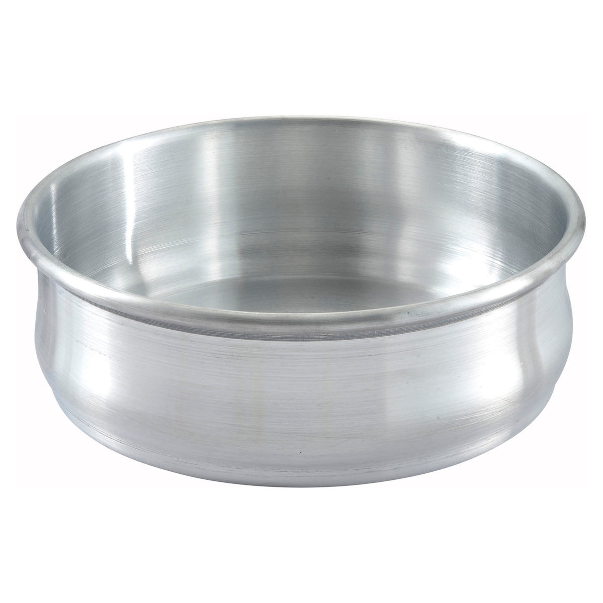 Picture of Winco ALDP-48 Stackable Dough Pan, Aluminum - 48 oz