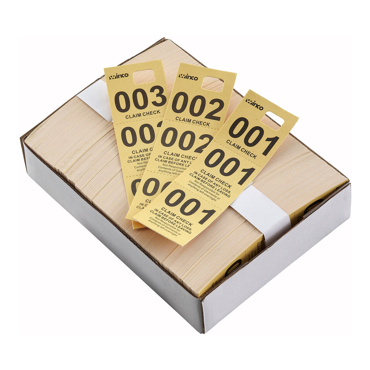 CCK5YL Coat Check Tickets44 Yellow44 500 Piece