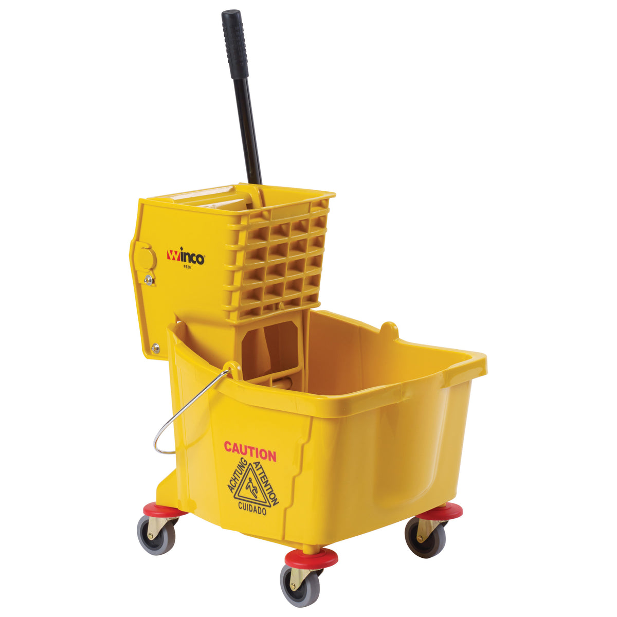 Picture of Winco MPB-36 Mop Bucket with Wringer, 36 qt., Yellow