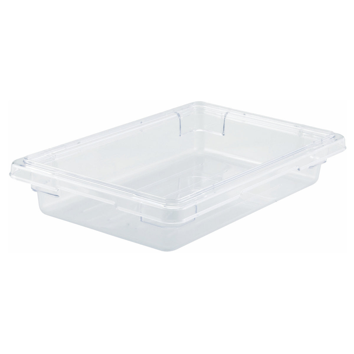 Picture of Winco PFSH-3 Food Storage Box, Clear Polycarbonate - Half Size, 12 x 18 x 3.5 in.
