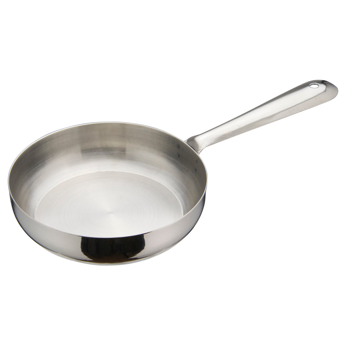 Picture of Winco DCWC-103S Mini Fry Pan, Stainless Steel - 5 in. Dia. x 1.13 in.