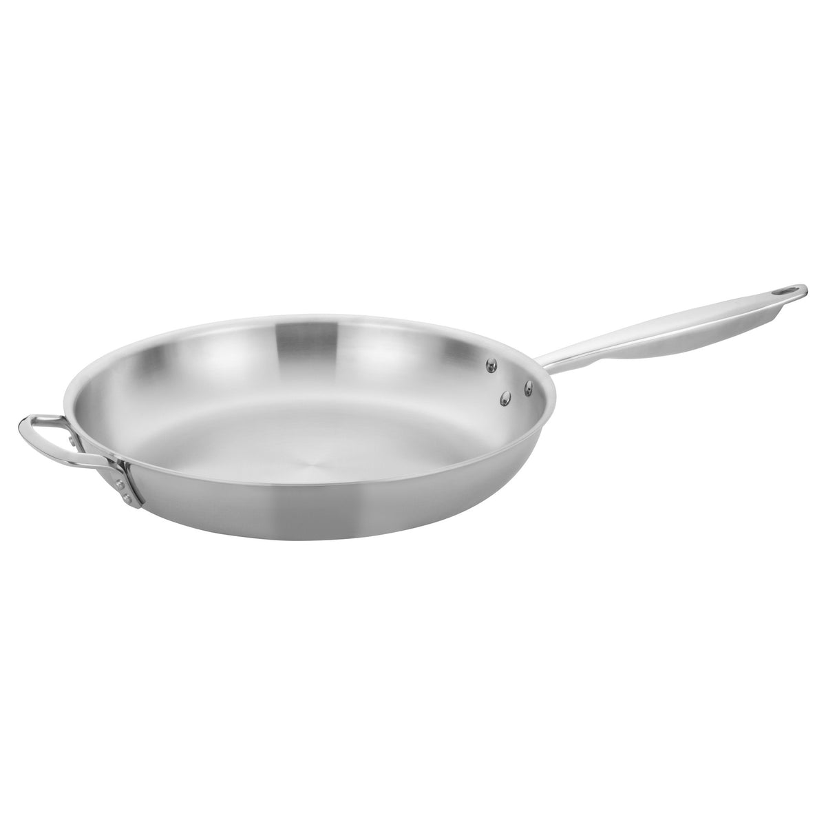 Picture of Winco TGFP-14 Tri-Gen Tri-Ply Stainless Steel Fry Pan, Natural - 14 in. Dia.