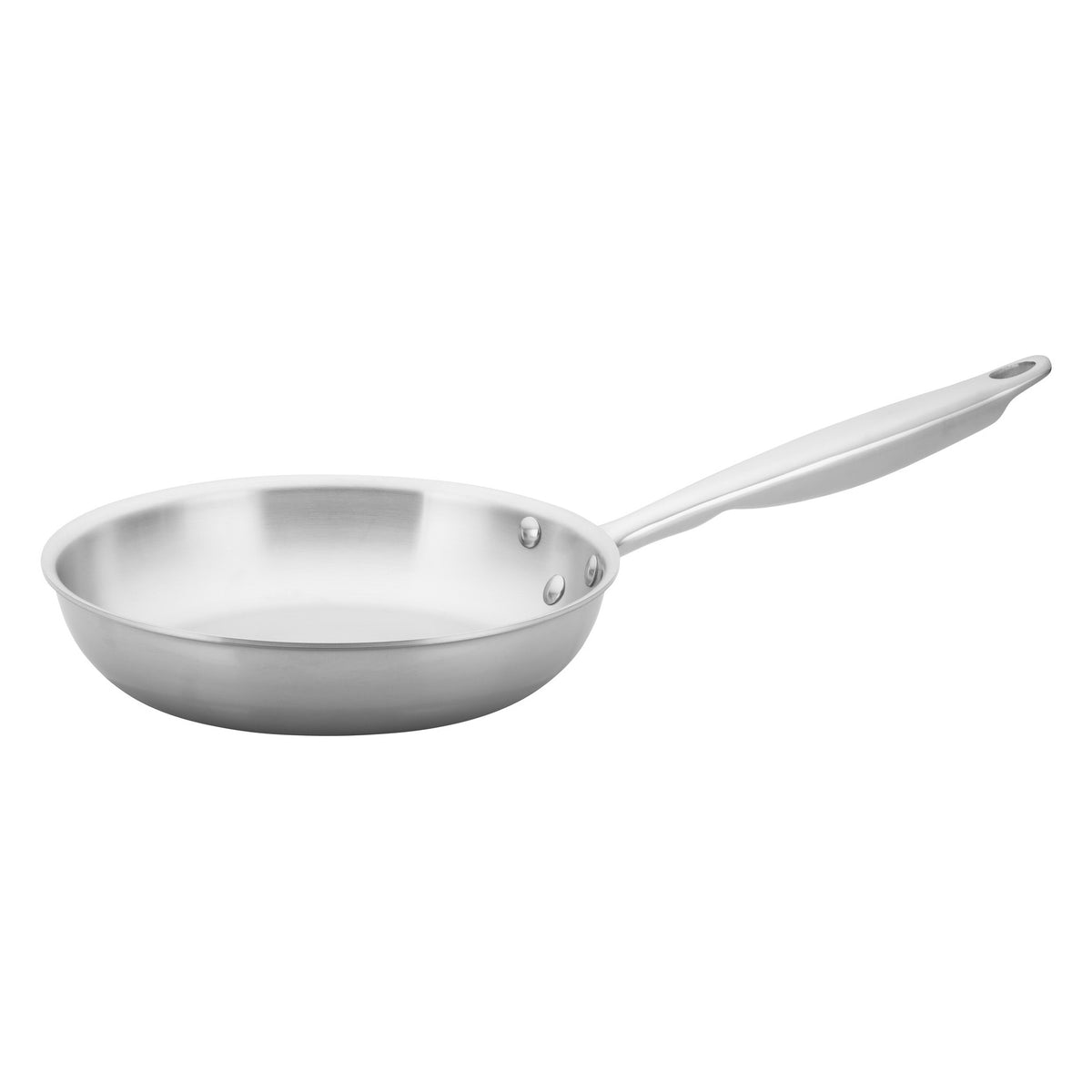 Picture of Winco TGFP-8 Tri-Gen Tri-Ply Stainless Steel Fry Pan, Natural - 8 in. Dia.