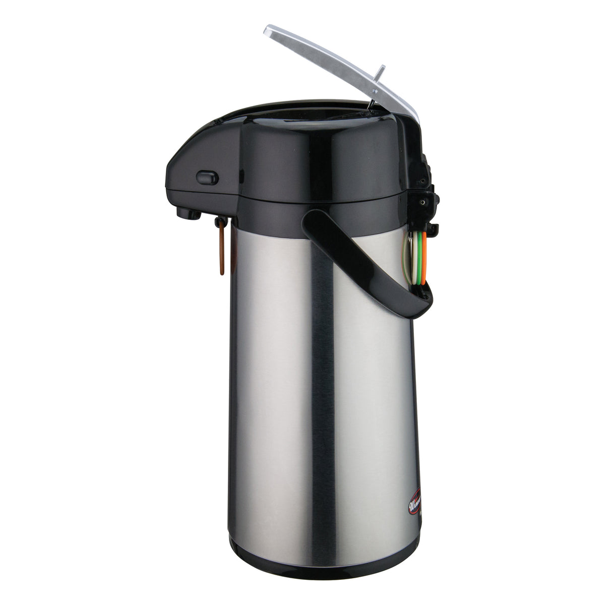 Picture of Winco AP-819 Glass Lined Airpot with Lever Top, Stainless Steel Body - 1.9 Liter