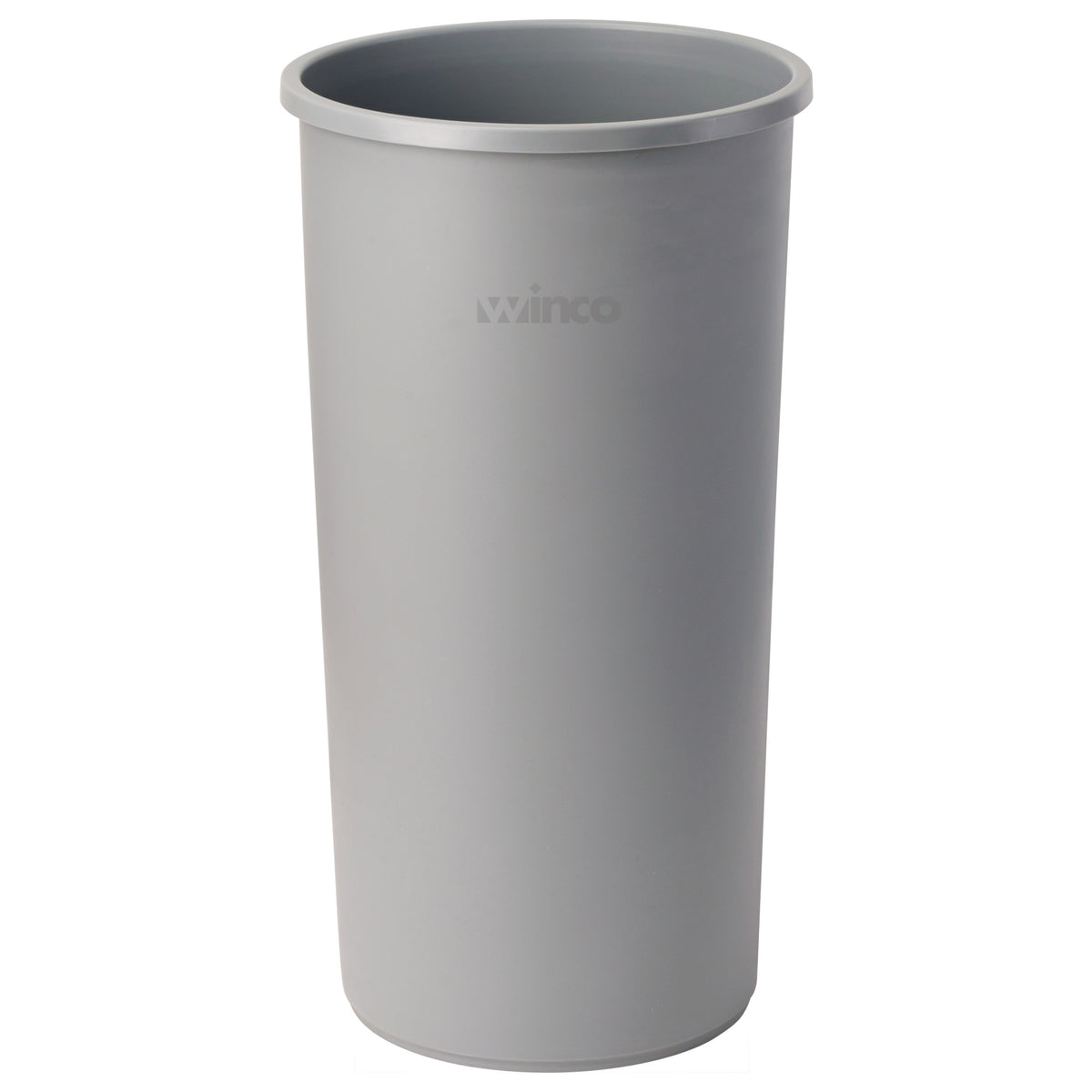 Picture of Winco PTCR-22G Round Trash Can, 22 gal, Gray - 16 in. Dia. x 30.5 in.