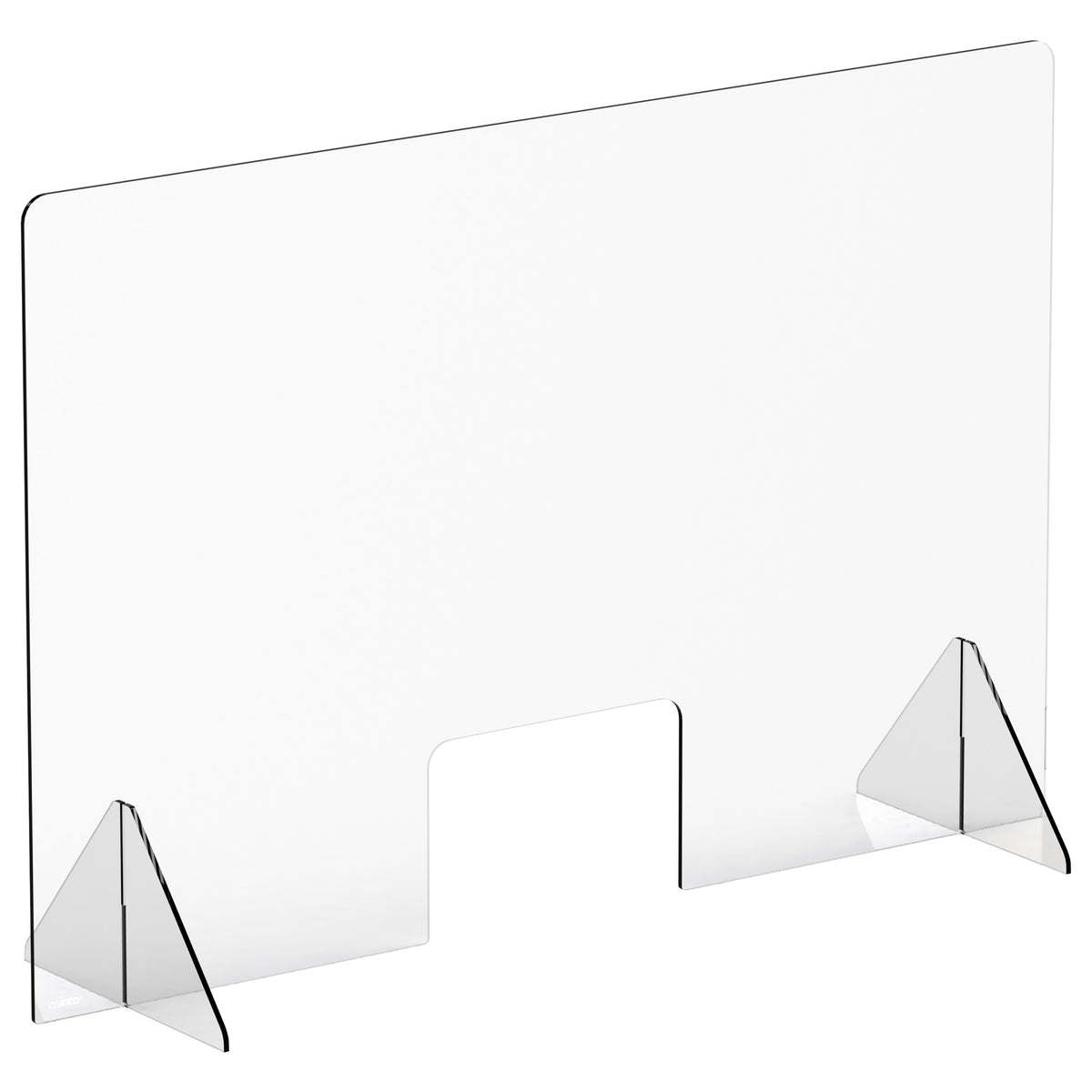 Picture of Winco ACSS-4832W Countertop Safety Shield - 48 x 32 x 14 in. with 12 x 8 in. Window, Acrylic