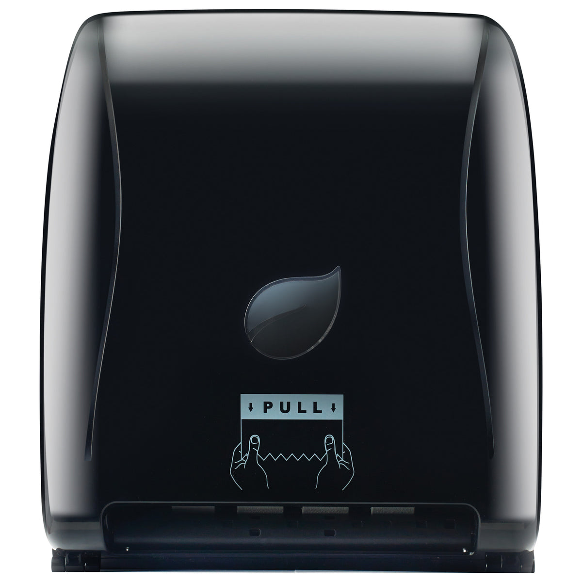 Picture of Winco TDAC-8K Pur-Clean Auto-Cut Roll Towel Dispenser - Black